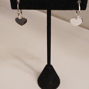 UltraFine 950 Silver Heart Motif Earrings